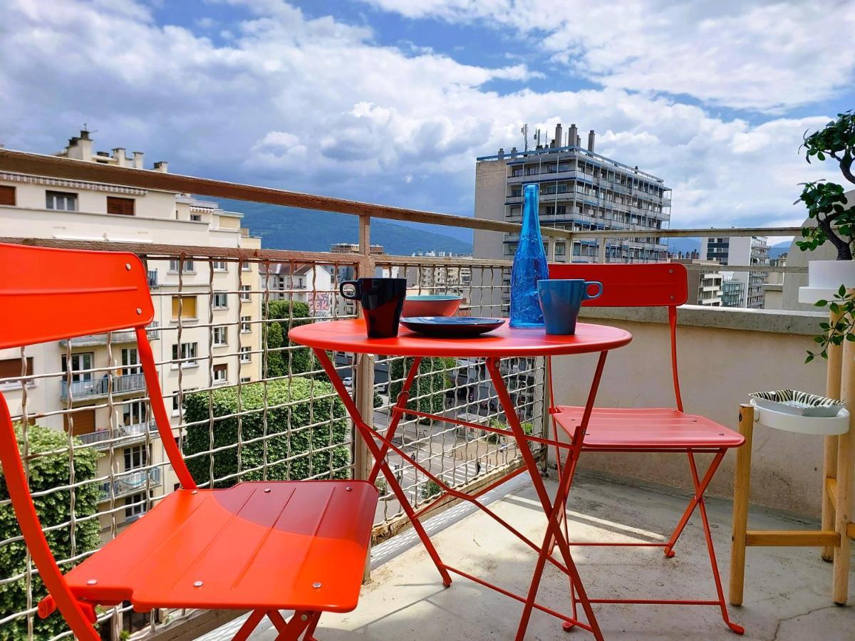 Champon - Lumineux 2 Chambres Avec Garage Prive - Tram A 1 Min Гренобль Экстерьер фото